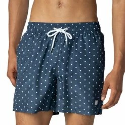 MEY Short De Bain Pour Homme Dots Bleu Marine