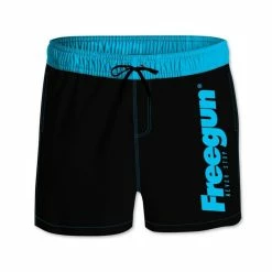 FREEGUN Boardshort Court Homme Avec Ceinture Demi-élastiquée
