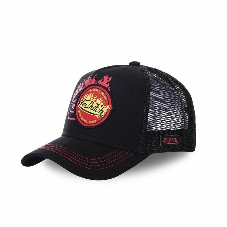 VONDUTCH Casquette Baseball Flamme Noir 3 VONDUTCH Casquette Baseball Flamme Noir