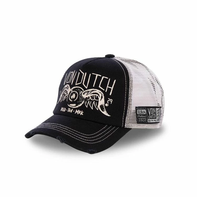 VONDUTCH Casquette Trucker Filet Crew Noir 3 VONDUTCH Casquette Trucker Filet Crew Noir