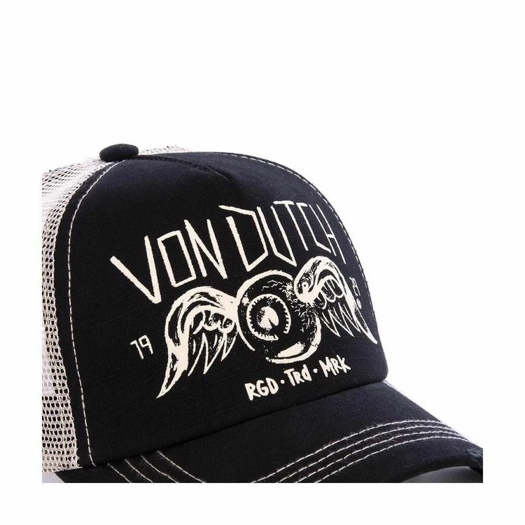 VONDUTCH Casquette Trucker Filet Crew Noir 5 VONDUTCH Casquette Trucker Filet Crew Noir – Image 3