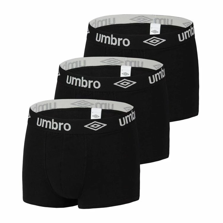 UMBRO Lot De 3 Boxers Coton Uni Homme 3 UMBRO Lot De 3 Boxers Coton Uni Homme
