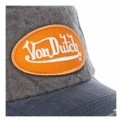 VONDUTCH Casquette Baseball Homme Jack Gris Logo Orange -Magasin de vente Relife B2CD 4244