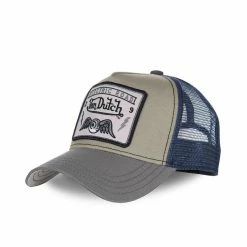 VONDUTCH Casquette Trucker Homme Square Flying Eye Bleu