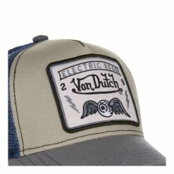 VONDUTCH Casquette Trucker Homme Square Flying Eye Bleu -Magasin de vente Relife B2CD 4248