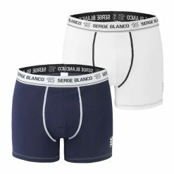 SERGE BLANCO Lot De 2 Boxers Coton Homme Class'