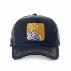 CAPSLAB Casquette Dragon Ball Z Super Saiyan Bleu -Magasin de vente Relife B2CD 4452