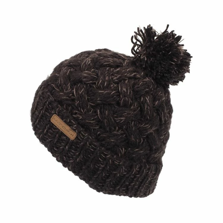 ALPES VERTIGO Bonnet à Pompon Alpes Vertigo Xavi Choco Bonnet Pompon Marron 25262 4 ALPES VERTIGO Bonnet à Pompon Alpes Vertigo Xavi Choco Bonnet Pompon Marron 25262 – Image 2