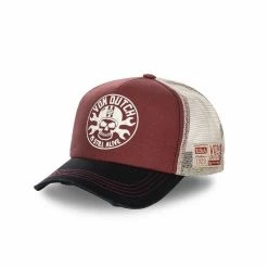 VONDUTCH Casquette Trucker Rags Rouge Bordeaux