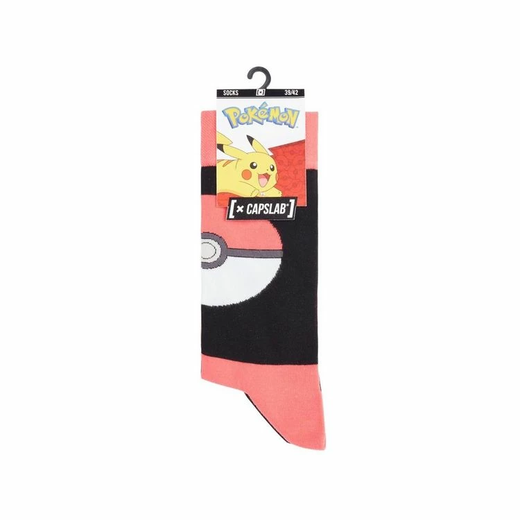 CAPSLAB Paire De Chaussettes De Ville Pokémon Pikatchu 6 CAPSLAB Paire De Chaussettes De Ville Pokémon Pikatchu – Image 4