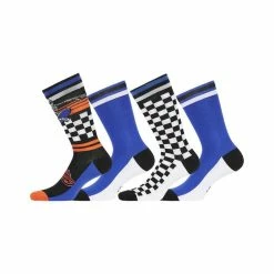 FREEGUN Lot De 4 Paires De Chaussettes De Ville Homme Fantaisie Racing