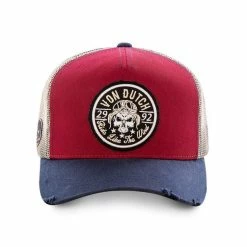 VONDUTCH Casquette Baseball Filet Biker Rouge -Magasin de vente Relife B2CD 4675
