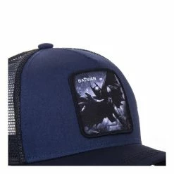 CAPSLAB Casquette Trucker DC Comics Batman Bleu Marine -Magasin de vente Relife B2CD 4784