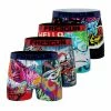 FREEGUN Lot De 4 Boxers Homme Street Art -Magasin de vente Relife B2CD 500