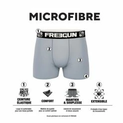 FREEGUN Lot De 4 Boxers Homme Street Art -Magasin de vente Relife B2CD 501