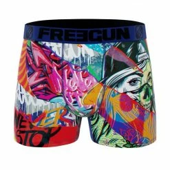 FREEGUN Lot De 4 Boxers Homme Street Art -Magasin de vente Relife B2CD 504