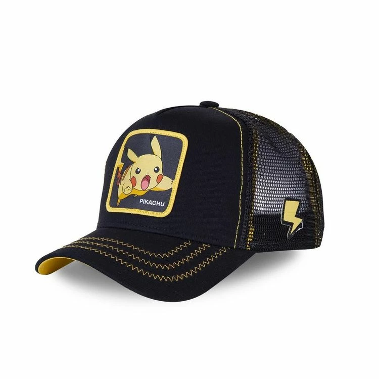 CAPSLAB Casquette Capslab Trucker Pokemon Pikachu Noir 3 CAPSLAB Casquette Capslab Trucker Pokemon Pikachu Noir