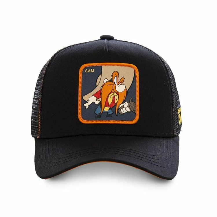 CAPSLAB Casquette Capslab Trucker Looney Tunes Sam Le Pirate Noir 4 CAPSLAB Casquette Capslab Trucker Looney Tunes Sam Le Pirate Noir – Image 2