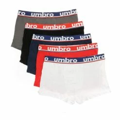 UMBRO X5 Boxers Blanc/Rouge/Noir Homme Umbro