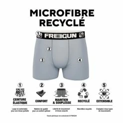 FREEGUN Boxer Homme En Polyester Recyclé Animal Savage Snake -Magasin de vente Relife B2CD 516
