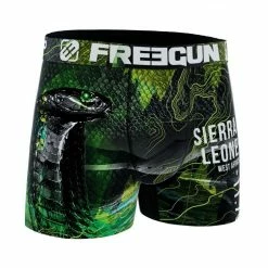 FREEGUN Boxer Homme En Polyester Recyclé Animal Savage Snake -Magasin de vente Relife B2CD 518