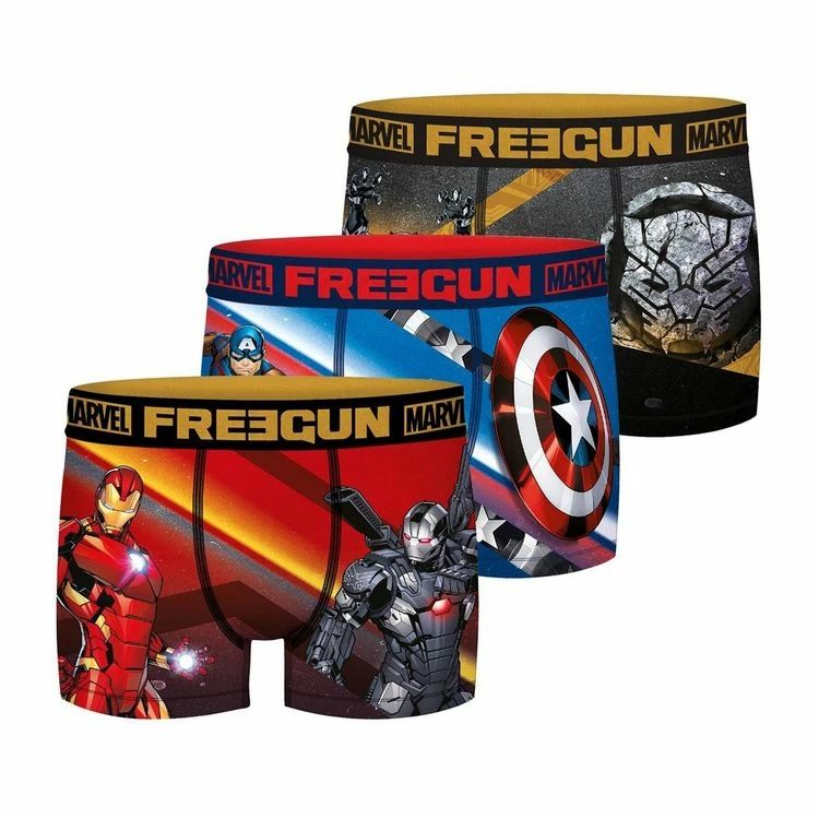 FREEGUN Lot De 3 Boxers Homme Marvel 3 FREEGUN Lot De 3 Boxers Homme Marvel
