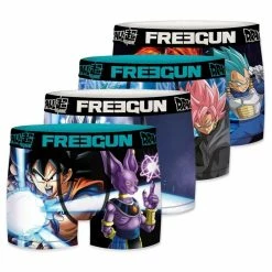 FREEGUN Lot De 4 Boxers Homme Dragon Ball Super