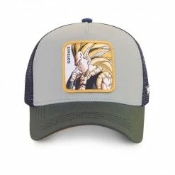 CAPSLAB Casquette Dragon Ball Z Goku Super Saiyan Gris -Magasin de vente Relife B2CD 5203