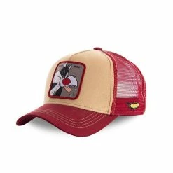 CAPSLAB Casquette Capslab Trucker Looney Tunes Gros Minet Noir