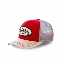 VONDUTCH Casquette Trucker Colors Rouge Et Blanc