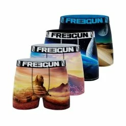 FREEGUN Lot De 4 Boxers Homme Landscape