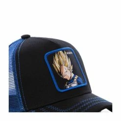 CAPSLAB Casquette Dragon Ball Z Vegeta Noir Filet Bleu 7 CAPSLAB Casquette Dragon Ball Z Vegeta Noir Filet Bleu -Magasin de vente Relife B2CD 5458