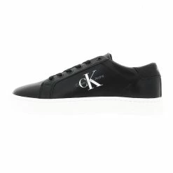 Calvin Klein Chaussures Basses Cuir Ou Simili Calvin Klein Classic Cupsole Lace Noir 7-483