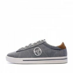 SERGIO TACCHINI Chaussures En Toiles Grises Homme Sergio Tacchini Twill