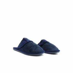 Kebello Chaussons En VeloursHomme Marine -Magasin de vente Relife B2CD 5551