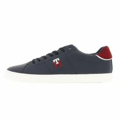 Tommy Hilfiger Chaussures Basses Cuir Ou Simili Tommy Hilfiger Core Vulc Varsity Monogram Nv Bleu 7-563