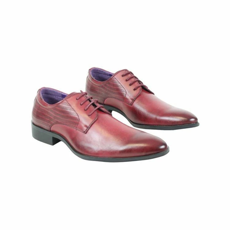 Kebello Derbies à MotifsHomme Rouge 3 Kebello Derbies à MotifsHomme Rouge