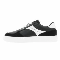 Calvin Klein Chaussures Basses Cuir Ou Simili Calvin Klein Casual Cupsole Laceu Noir 7-483