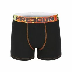 FREEGUN Boxer Homme Coton Bio Uni Fire
