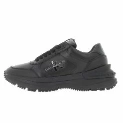 Calvin Klein Chaussures Basses Cuir Ou Simili Calvin Klein Chunky Runn Laceup L Noir 7-483