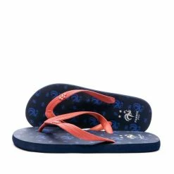 FFF Equipe De France Tongs Marine/Rouge FFF