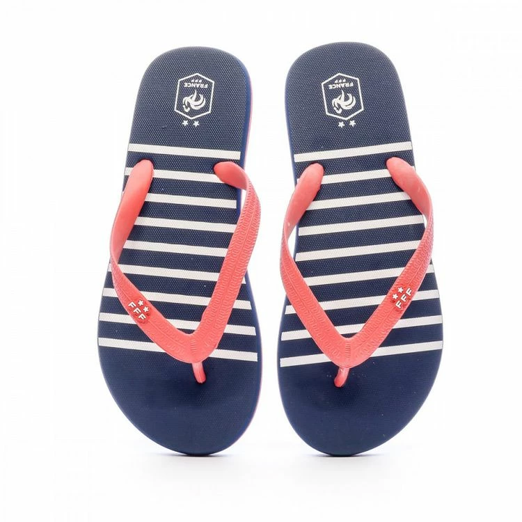 FFF Equipe De France Tongs Marines Homme FFF Marinière 5 FFF Equipe De France Tongs Marines Homme FFF Marinière – Image 3