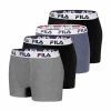 FILA Lot De 4 Boxers Homme En Coton FU5016 -Magasin de vente Relife B2CD 615