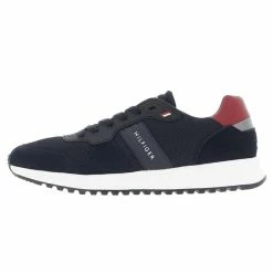 Tommy Hilfiger Chaussures Mode Ville Tommy Hilfiger Modern Corporate Mix Runner Rwb Bleu 7-563