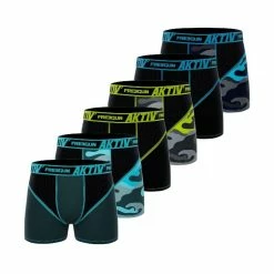 FREEGUN Lot De 6 Boxers Homme Aktiv Sport Lifestyle