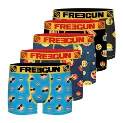 FREEGUN Lot De 5 Boxers Homme Emotik