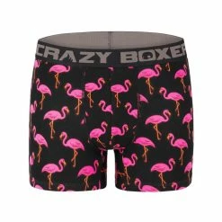 CRAZY BOXERS Boxer Homme Coton Bio Gots Flamingo -Magasin de vente Relife B2CD 678