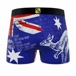FREEGUN Lot De 4 Boxers Homme Flag & Cities -Magasin de vente Relife B2CD 696