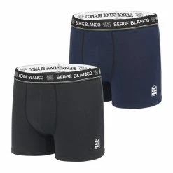 SERGE BLANCO Lot De 2 Boxers Coton Homme Class'