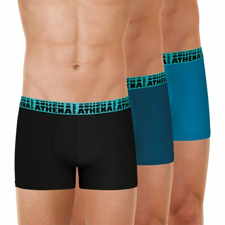 Athena Lot De 3 Boxers Homme Easy Sport 3 Athena Lot De 3 Boxers Homme Easy Sport